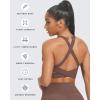 imageAoxjox Womens Workout Sports Bras Fitness Trainning Infinity Gym Bra Yoga Crop TankFudge Coffee