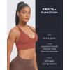 imageAoxjox Womens Workout Sports Bras Fitness Trainning Infinity Gym Bra Yoga Crop TankRust Red