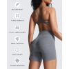 imageAoxjox Womens Workout Sports Bras Ruched Rachel Fitness Training Gym Bra Yoga Crop TankWinds Grey Marl Size Up for Less Compression
