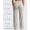 imageAoxjox Womens Velura Straight Leg Yoga Pants Buttery Soft PlushFlex MidWaist WideLeg for Workout ampamp Casual LeggingsAlmond