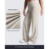 imageAoxjox Womens Velura Straight Leg Yoga Pants Buttery Soft PlushFlex MidWaist WideLeg for Workout ampamp Casual LeggingsAlmond