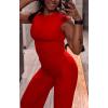 imageAoxjox Womens Velura Straight Leg Yoga Pants Buttery Soft PlushFlex MidWaist WideLeg for Workout ampamp Casual LeggingsFiesta Red