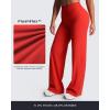 imageAoxjox Womens Velura Straight Leg Yoga Pants Buttery Soft PlushFlex MidWaist WideLeg for Workout ampamp Casual LeggingsFiesta Red