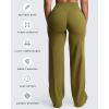 imageAoxjox Womens Velura Straight Leg Yoga Pants Buttery Soft PlushFlex MidWaist WideLeg for Workout ampamp Casual LeggingsMoss