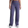 imageAoxjox Womens Velura Straight Leg Yoga Pants Buttery Soft PlushFlex MidWaist WideLeg for Workout ampamp Casual LeggingsSmoky Violet