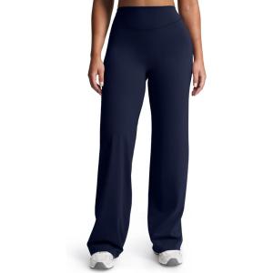 imageAoxjox Womens Velura Straight Leg Yoga Pants Buttery Soft PlushFlex MidWaist WideLeg for Workout ampamp Casual LeggingsMidnight Navy