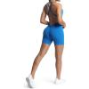 imageAoxjox Workout Rompers for Women Brooke Cross Back One Piece Scrunch Gym Yoga Sports Bras JumpsuitDirectoire Blue