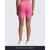 imageAoxjox Luna Workout Biker Shorts for Women Tummy Control High Waisted Exercise Athletic Gym Running Yoga Short 6quotAzalea Pink