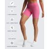 imageAoxjox Luna Workout Biker Shorts for Women Tummy Control High Waisted Exercise Athletic Gym Running Yoga Short 6quotAzalea Pink