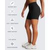 imageAoxjox Luna Workout Biker Shorts for Women Tummy Control High Waisted Exercise Athletic Gym Running Yoga Short 6quotBlack
