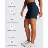 imageAoxjox Luna Workout Biker Shorts for Women Tummy Control High Waisted Exercise Athletic Gym Running Yoga Short 6quotBlueberry