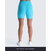 imageAoxjox Luna Workout Biker Shorts for Women Tummy Control High Waisted Exercise Athletic Gym Running Yoga Short 6quotCascade Blue