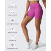 imageAoxjox Luna Workout Biker Shorts for Women Tummy Control High Waisted Exercise Athletic Gym Running Yoga Short 6quotCattleya Purple