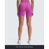 imageAoxjox Luna Workout Biker Shorts for Women Tummy Control High Waisted Exercise Athletic Gym Running Yoga Short 6quotCattleya Purple