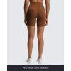 imageAoxjox Luna Workout Biker Shorts for Women Tummy Control High Waisted Exercise Athletic Gym Running Yoga Short 6quotDandelion Brown