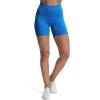 imageAoxjox Luna Workout Biker Shorts for Women Tummy Control High Waisted Exercise Athletic Gym Running Yoga Short 6quotDirectoire Blue