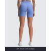 imageAoxjox Luna Workout Biker Shorts for Women Tummy Control High Waisted Exercise Athletic Gym Running Yoga Short 6quotPersian Blue