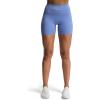imageAoxjox Luna Workout Biker Shorts for Women Tummy Control High Waisted Exercise Athletic Gym Running Yoga Short 6quotPersian Blue