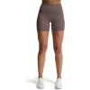imageAoxjox Luna Workout Biker Shorts for Women Tummy Control High Waisted Exercise Athletic Gym Running Yoga Short 6quotPlum Truffle