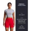 imageAoxjox Luna Workout Biker Shorts for Women Tummy Control High Waisted Exercise Athletic Gym Running Yoga Short 6quotRacing Red