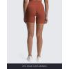 imageAoxjox Luna Workout Biker Shorts for Women Tummy Control High Waisted Exercise Athletic Gym Running Yoga Short 6quotRust Red