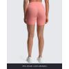 imageAoxjox Luna Workout Biker Shorts for Women Tummy Control High Waisted Exercise Athletic Gym Running Yoga Short 6quotSalmon Rose