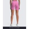 imageAoxjox Luna Workout Biker Shorts for Women Tummy Control High Waisted Exercise Athletic Gym Running Yoga Short 6quotSpring Crocus