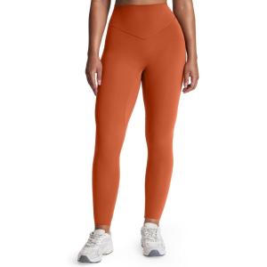 imageAoxjox High Waisted Workout Metamorph Breeze Leggings for Women Tummy Control Buttery Soft Yoga Pants 24quot26quot28quotEarthy Brown