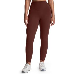 imageAoxjox High Waisted Workout Metamorph Breeze Leggings for Women Tummy Control Buttery Soft Yoga Pants 24quot26quot28quotRum Raisin