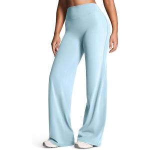 imageAoxjox Womens Workout Athlenza Straight Leg Bottoms High Waist Lumastretch Gym Yoga Pants 31quot 33quot 35quotMist Blue