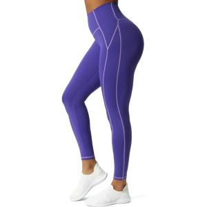 image:imageAoxjox Workout Leggings for Women High Waisted Lexi Lined Exercise Athletic Gym Fitness Yoga Pants 26Deep Blue Paisley Purple