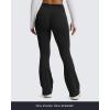 image:imageAoxjox Flare Leggings for Women Metamorph MidRise Hidden Scrunch Butt Lifting Wide Leg Yoga Pants 303234Black