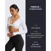image:imageAoxjox Flare Leggings for Women Metamorph MidRise Hidden Scrunch Butt Lifting Wide Leg Yoga Pants 303234Black