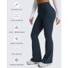 image:imageAoxjox Flare Leggings for Women Metamorph MidRise Hidden Scrunch Butt Lifting Wide Leg Yoga Pants 303234Blueberry
