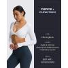 image:imageAoxjox Flare Leggings for Women Metamorph MidRise Hidden Scrunch Butt Lifting Wide Leg Yoga Pants 303234Blueberry