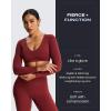 image:imageAoxjox Flare Leggings for Women Metamorph MidRise Hidden Scrunch Butt Lifting Wide Leg Yoga Pants 303234Burgundy