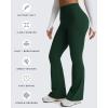 image:imageAoxjox Flare Leggings for Women Metamorph MidRise Hidden Scrunch Butt Lifting Wide Leg Yoga Pants 303234Forest Green