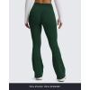 image:imageAoxjox Flare Leggings for Women Metamorph MidRise Hidden Scrunch Butt Lifting Wide Leg Yoga Pants 303234Forest Green