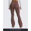 image:imageAoxjox Flare Leggings for Women Metamorph MidRise Hidden Scrunch Butt Lifting Wide Leg Yoga Pants 303234Fudge Coffee