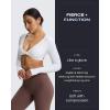 image:imageAoxjox Flare Leggings for Women Metamorph MidRise Hidden Scrunch Butt Lifting Wide Leg Yoga Pants 303234Fudge Coffee