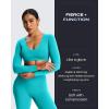 image:imageAoxjox Flare Leggings for Women Metamorph MidRise Hidden Scrunch Butt Lifting Wide Leg Yoga Pants 303234Lagoon Teal
