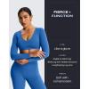 image:imageAoxjox Flare Leggings for Women Metamorph MidRise Hidden Scrunch Butt Lifting Wide Leg Yoga Pants 303234Motion Blue