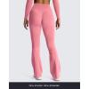 image:imageAoxjox Flare Leggings for Women Metamorph MidRise Hidden Scrunch Butt Lifting Wide Leg Yoga Pants 303234Rose Clay
