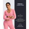 image:imageAoxjox Flare Leggings for Women Metamorph MidRise Hidden Scrunch Butt Lifting Wide Leg Yoga Pants 303234Rose Clay