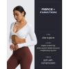image:imageAoxjox Flare Leggings for Women Metamorph MidRise Hidden Scrunch Butt Lifting Wide Leg Yoga Pants 303234Rum Raisin