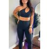 image:imageAoxjox High Waisted Workout Metamorph Breeze Leggings for Women Tummy Control Buttery Soft Yoga Pants 242628Blueberry