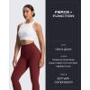 image:imageAoxjox High Waisted Workout Metamorph Breeze Leggings for Women Tummy Control Buttery Soft Yoga Pants 242628Burgundy
