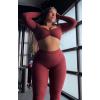 image:imageAoxjox High Waisted Workout Metamorph Breeze Leggings for Women Tummy Control Buttery Soft Yoga Pants 242628Burgundy