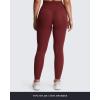 image:imageAoxjox High Waisted Workout Metamorph Breeze Leggings for Women Tummy Control Buttery Soft Yoga Pants 242628Burgundy