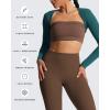image:imageAoxjox Womens Long Sleeve Open Front Lexi Lined Bolero Shrug Crop Top CardiganDeep Lagoon